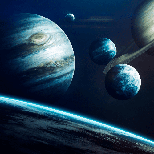 Planeten in sky Planeten in sky