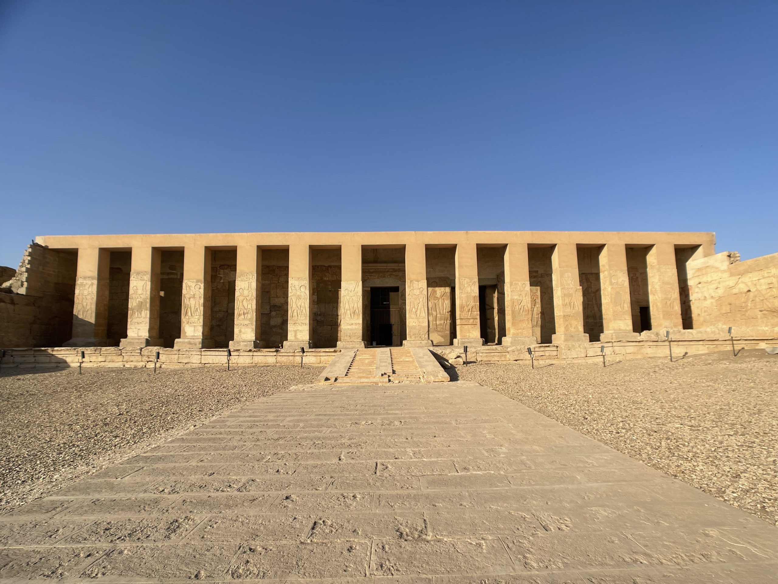 Abydos tempel in Egypte