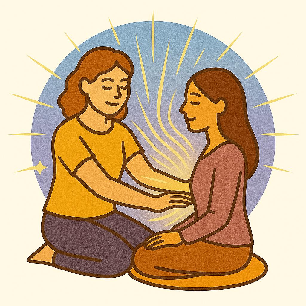 Trance healing doorgeven